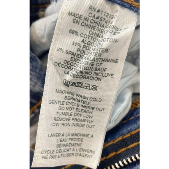 Women's‎ 32 True Religion Becca Bootcut Jeans Y2K Mid Rise Blue Denim - Picture 3 of 4